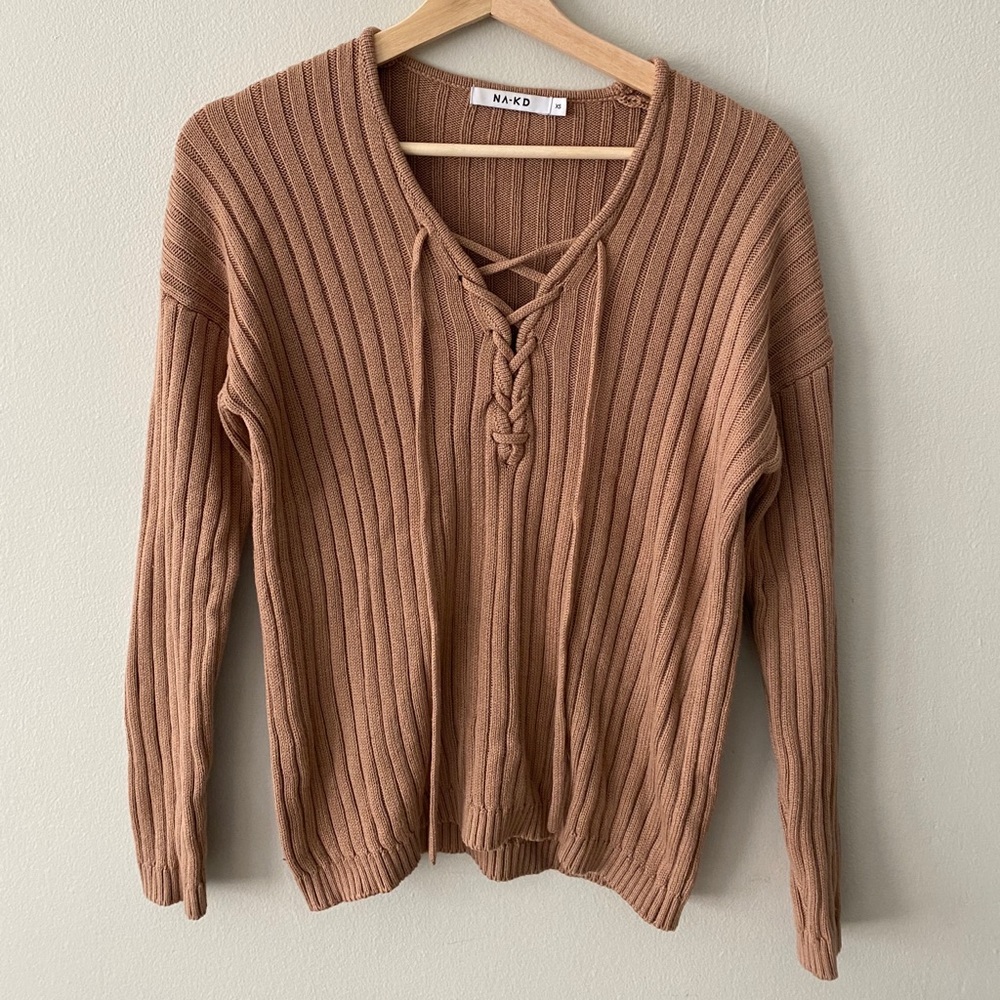 NA - KD Lace Up Sweater Size XS